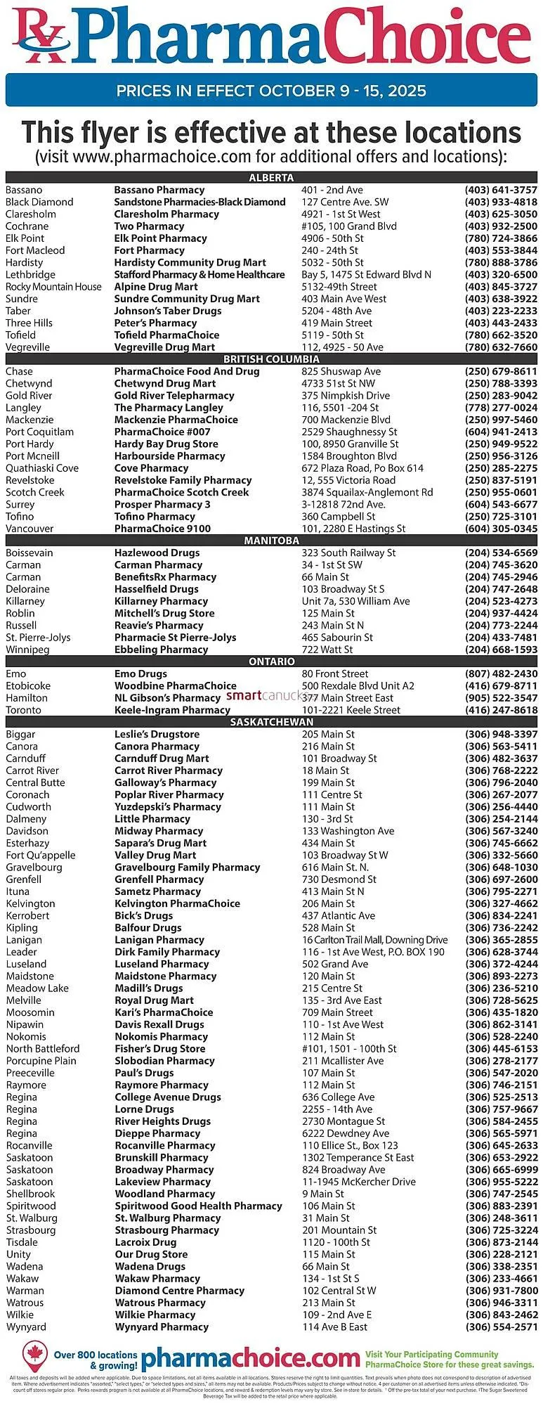 PharmaChoice flyer from October 9 to October 15 2025 - flyer page 7