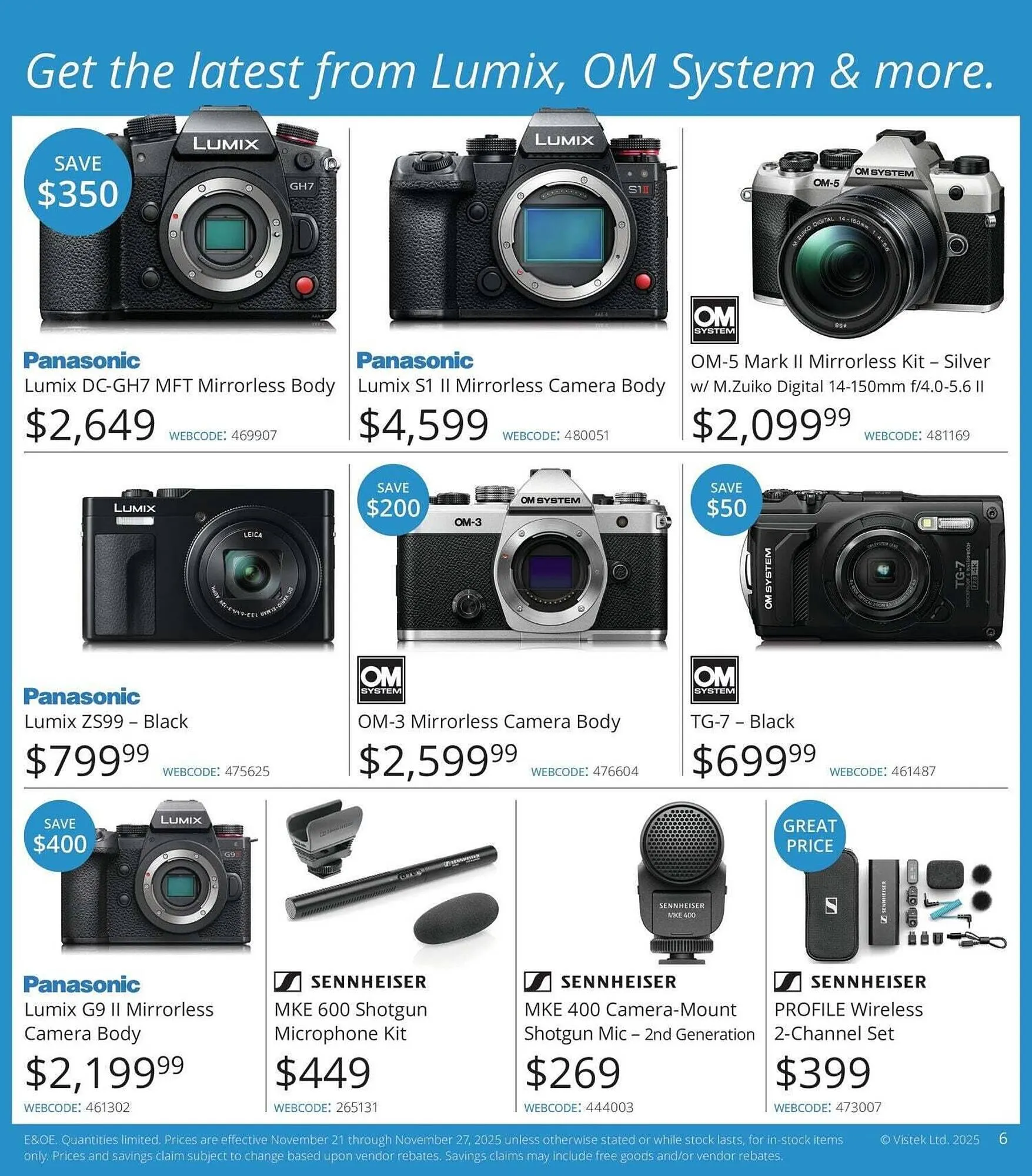 Vistek flyer from November 21 to November 27 2025 - flyer page 6