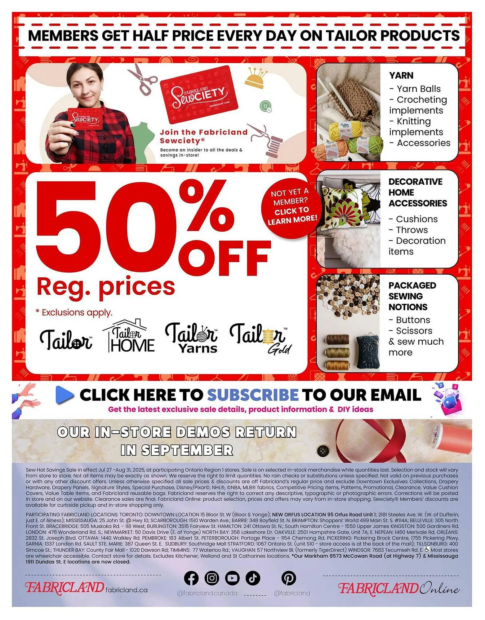 Fabricland flyer from July 27 to August 2 2025 - flyer page 16