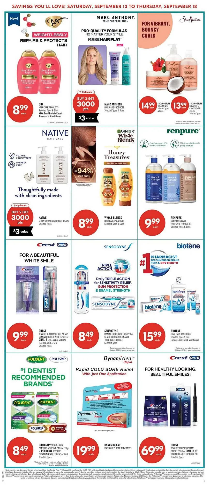 Shoppers Drug Mart flyer from September 13 to September 19 2025 - flyer page 15
