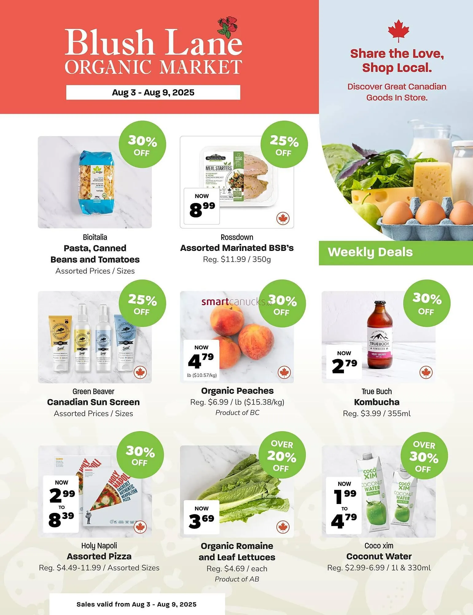 Blush Lane Organics flyer - 1