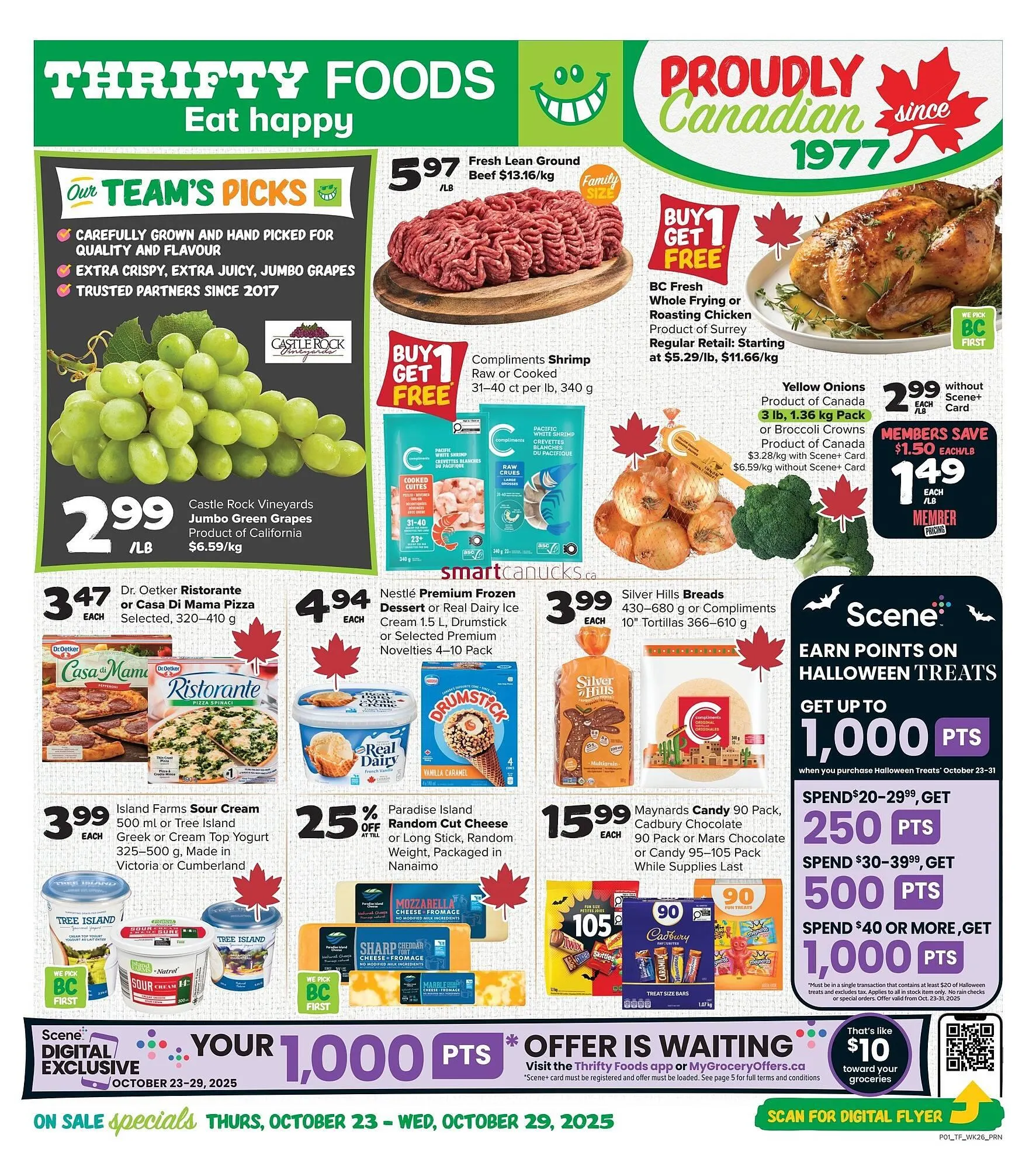 Thrifty Foods flyer from October 22 to October 28 2025 - flyer page 1