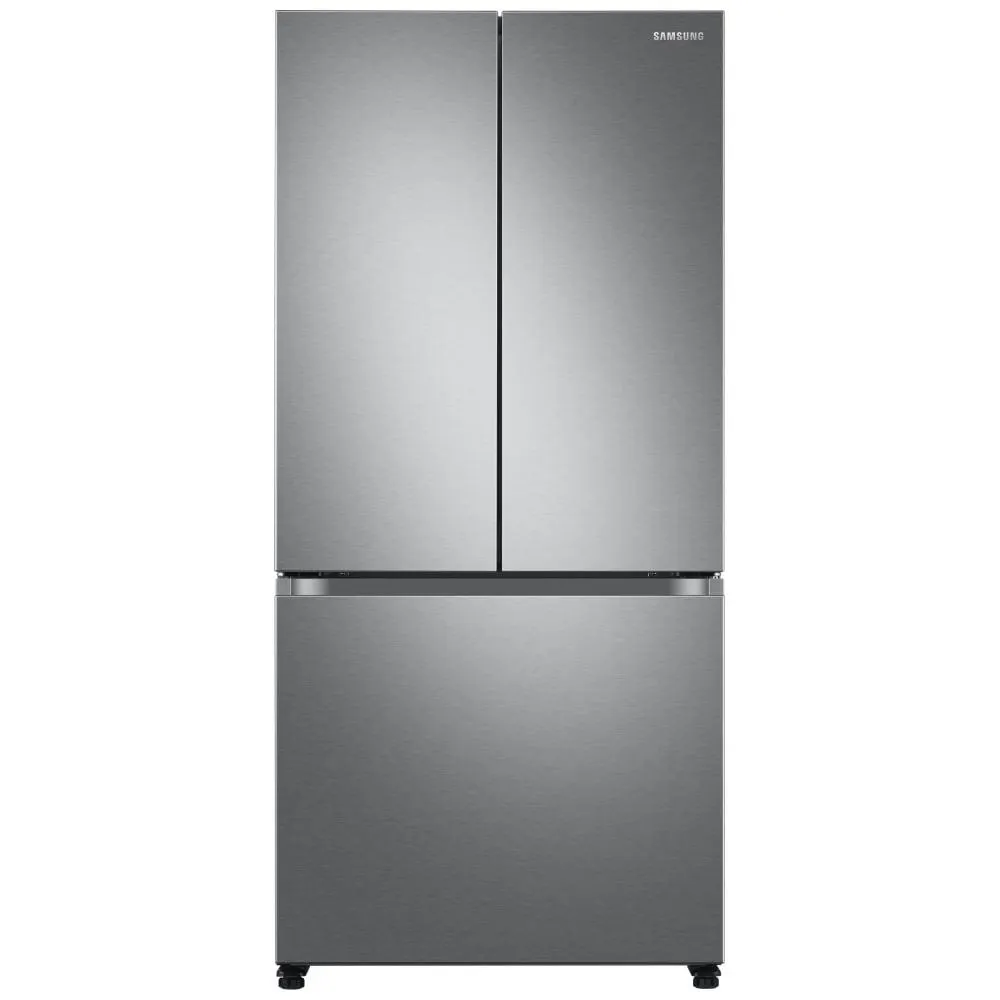 Samsung RF18A5101SR - RF18A5101SR/AA French Door Refrigerator, 33 inch Width, ENERGY STAR Certified, Counter Depth, 18.0 cu. ft. Capacity, Stainless Steel colour Twin Cooling Plus, Power Cool & Freeze