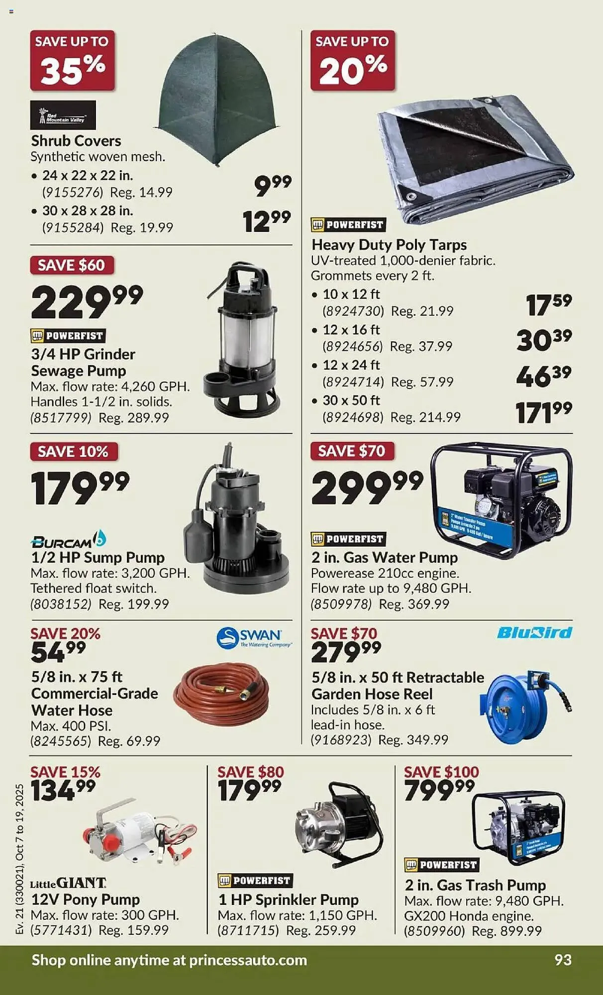 Princess Auto flyer from October 7 to October 20 2025 - flyer page 99