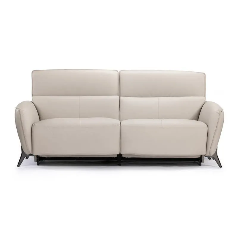 Sofa électrique inclinable avec appuis-tête ajustables - cuir véritable