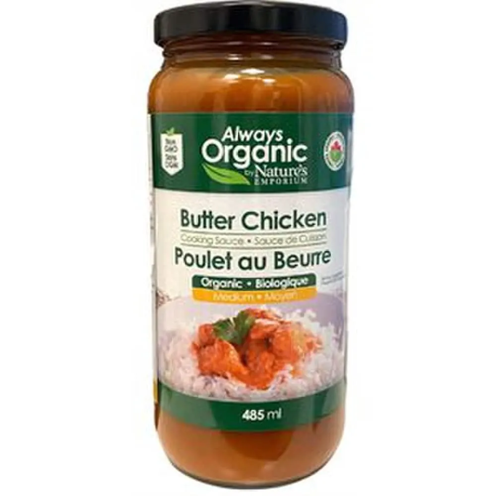 Always Organic Cooking Sauce Butter Chicken Org 485 ml