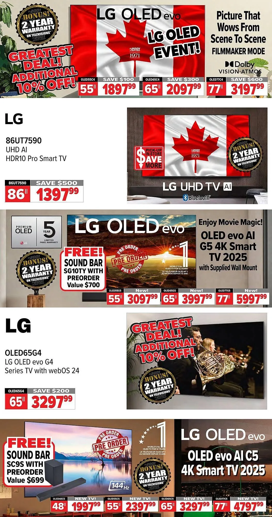 2001 Audio Video flyer from April 18 to May 1 2025 - flyer page 7