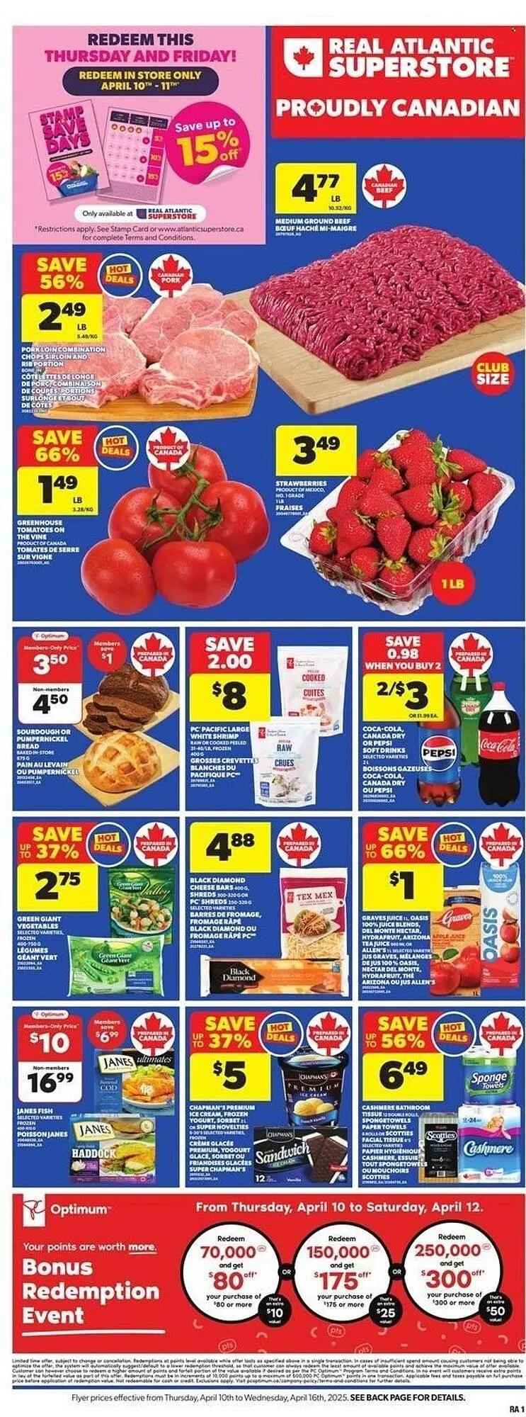 Atlantic Superstore flyer from April 10 to April 16 2025 - flyer page 1