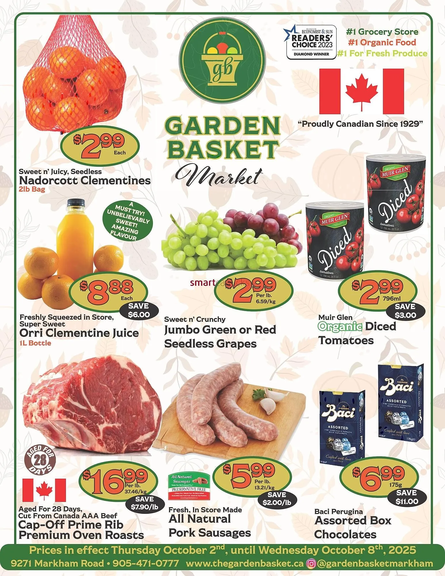 The Garden Basket flyer from October 2 to October 8 2025 - flyer page 1