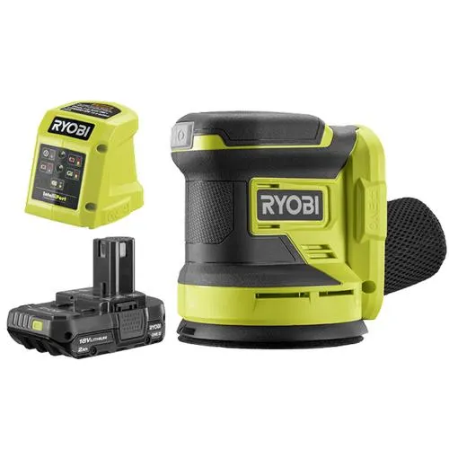 Ryobi 18V ONE+ 125mm Random Orbital Sander 2.0Ah Kit