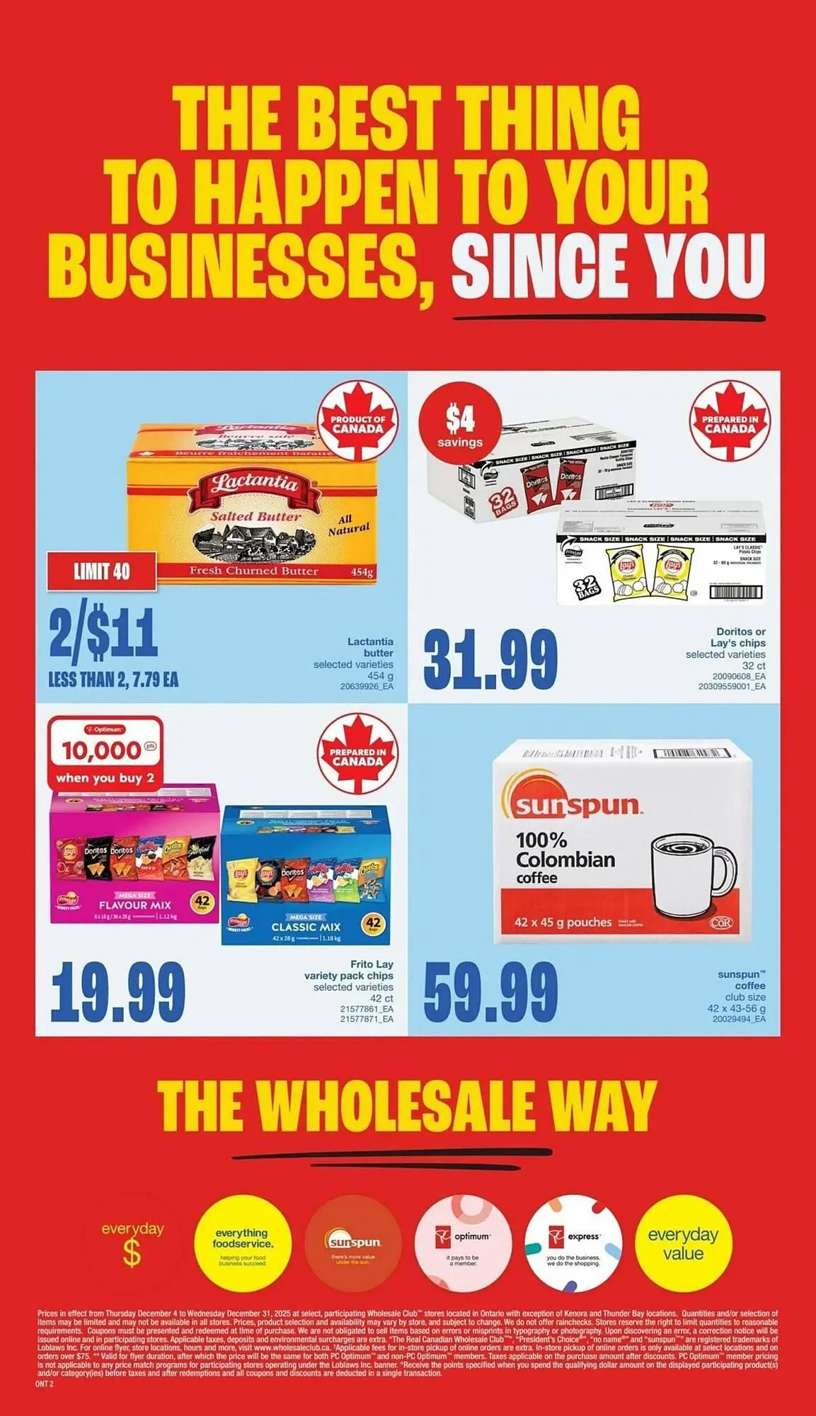 Wholesale Club flyer from December 4 to December 31 2025 - flyer page 2