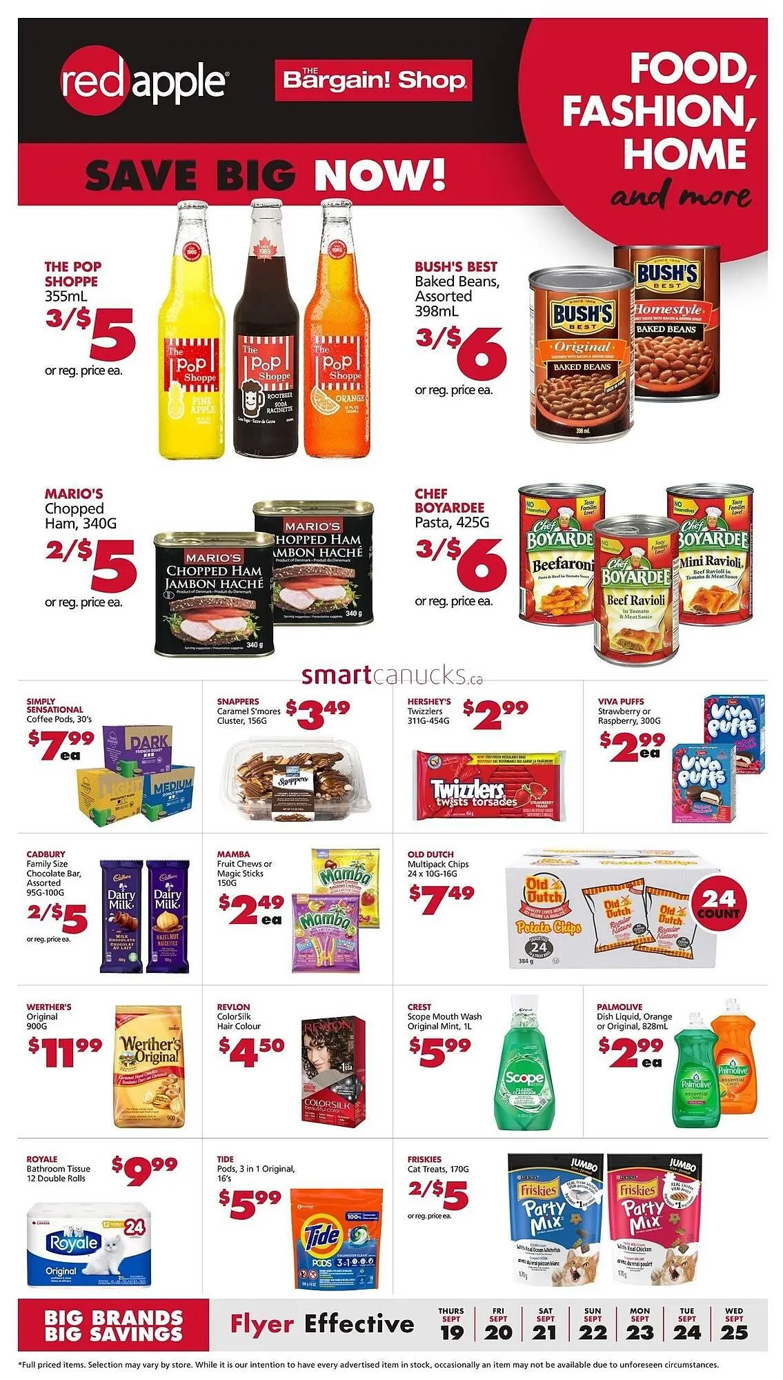 The Bargain Shop flyer from September 19 to September 25 2024 - flyer page 1