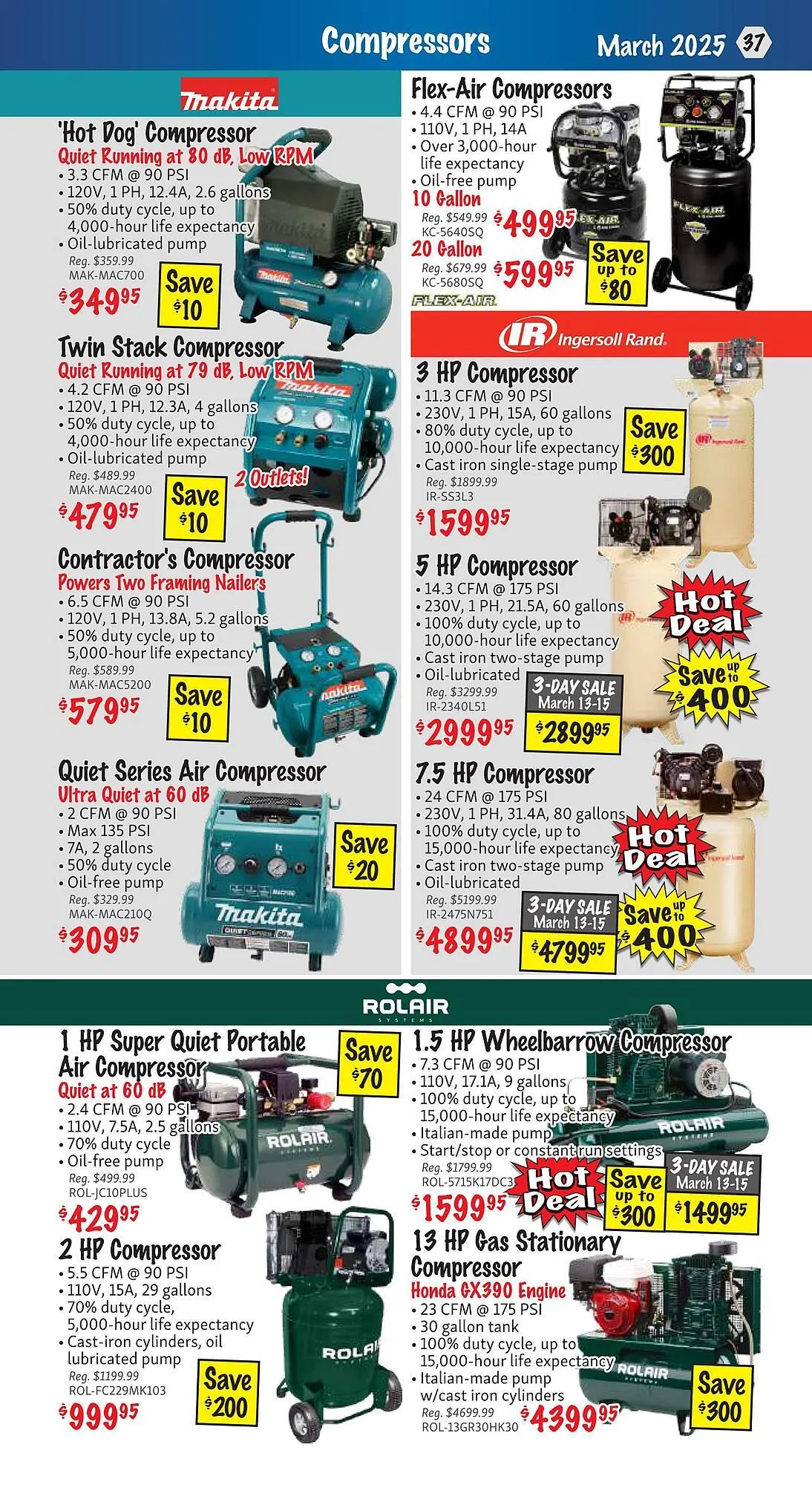 KMS Tools flyer from March 1 to March 31 2025 - flyer page 37