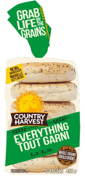Country Harvest Bagel, Everything 6pk