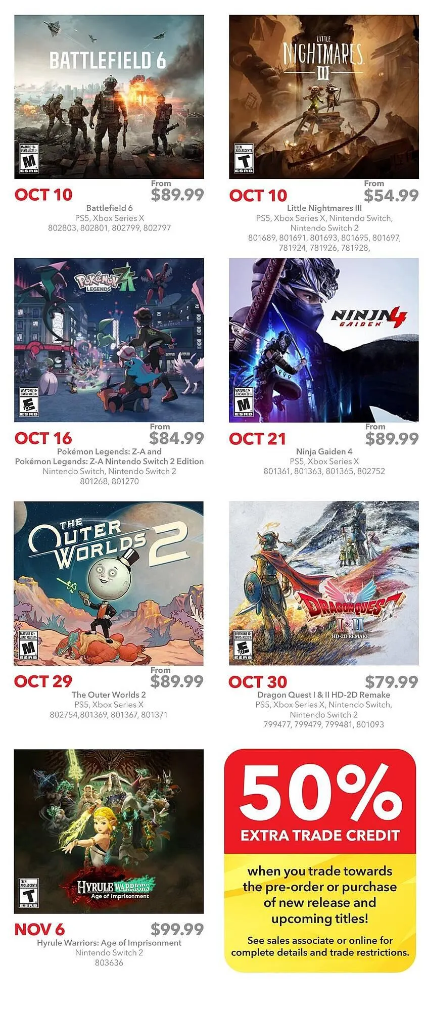EB Games flyer from October 8 to October 14 2025 - flyer page 2