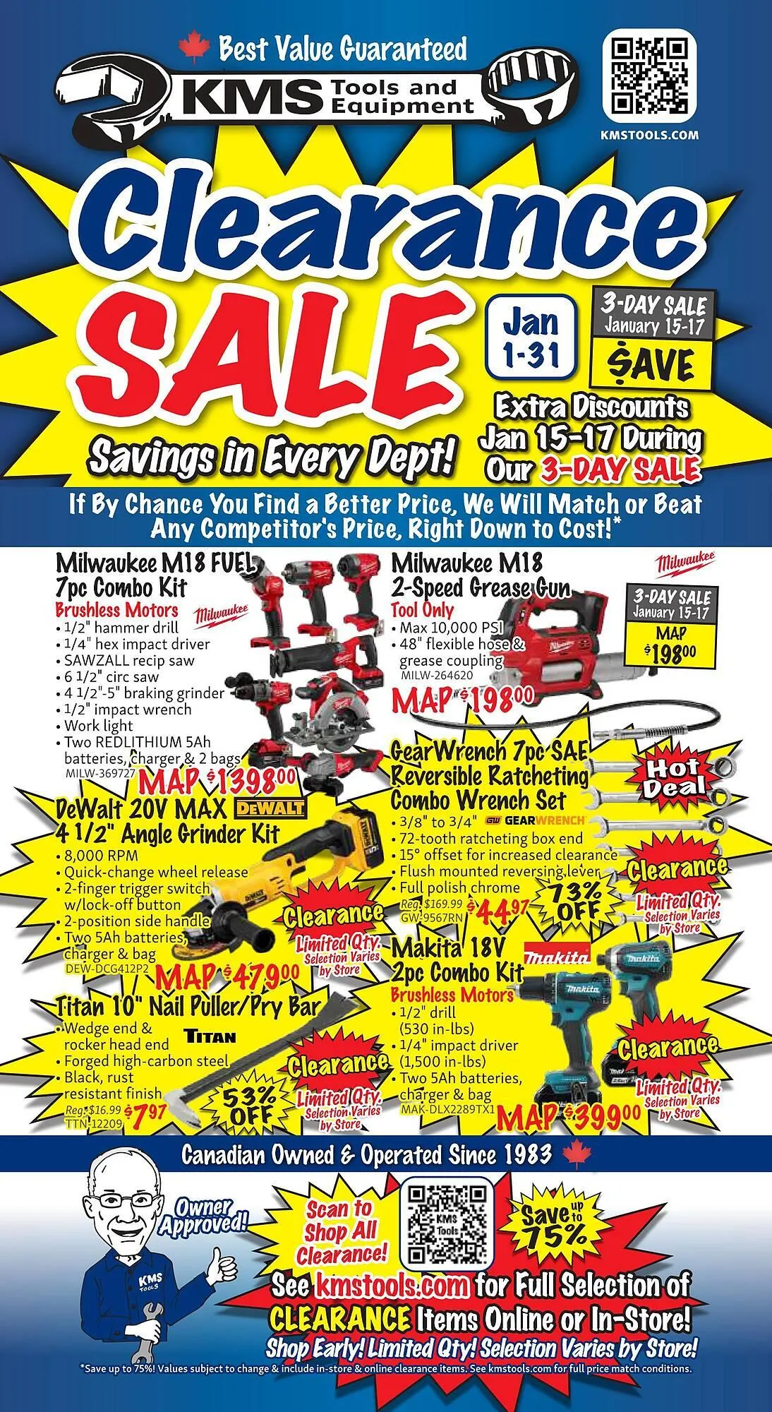 KMS Tools flyer from January 1 to January 31 2026 - flyer page 1