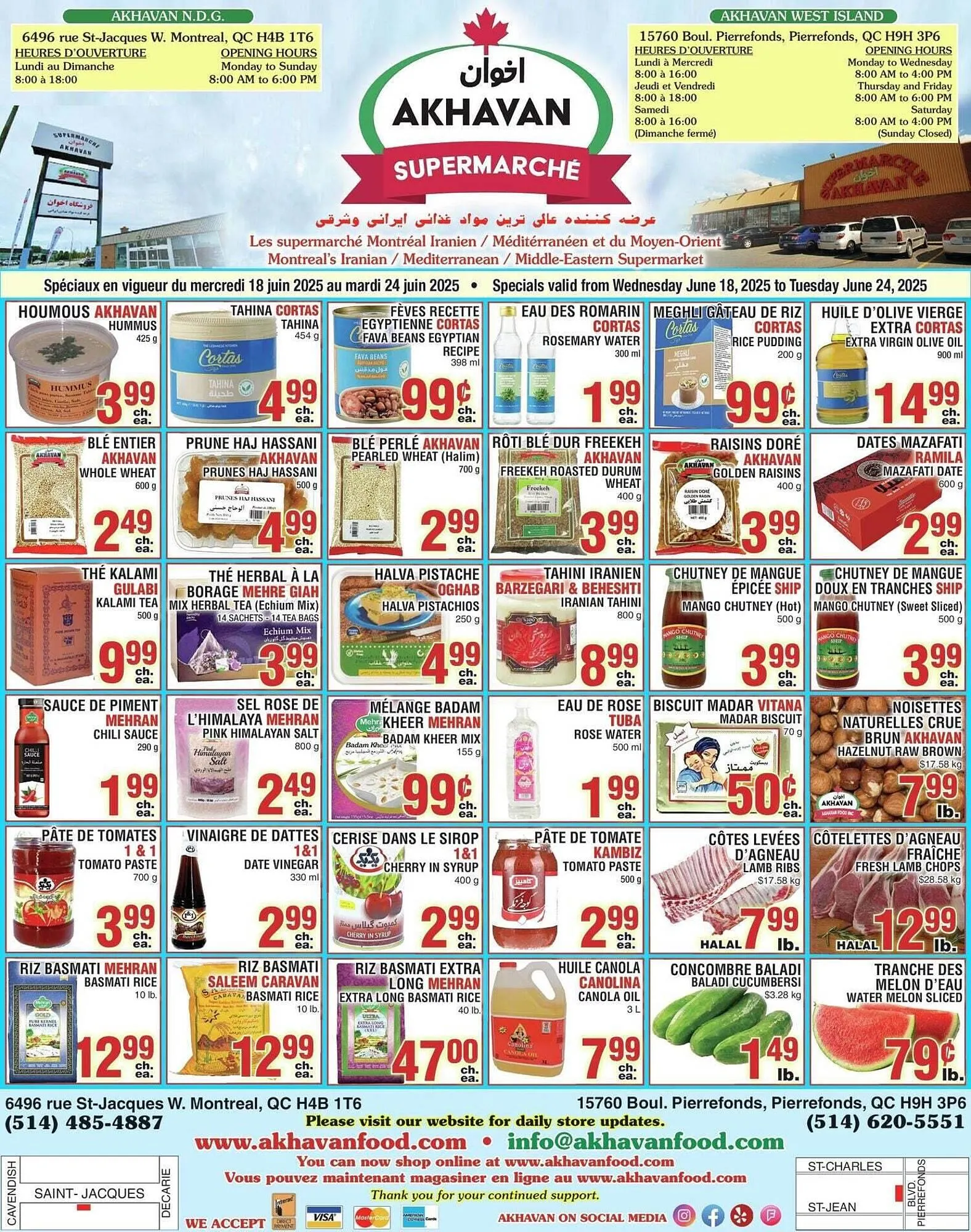 Akhavan flyer from June 19 to June 26 2025 - flyer page 1