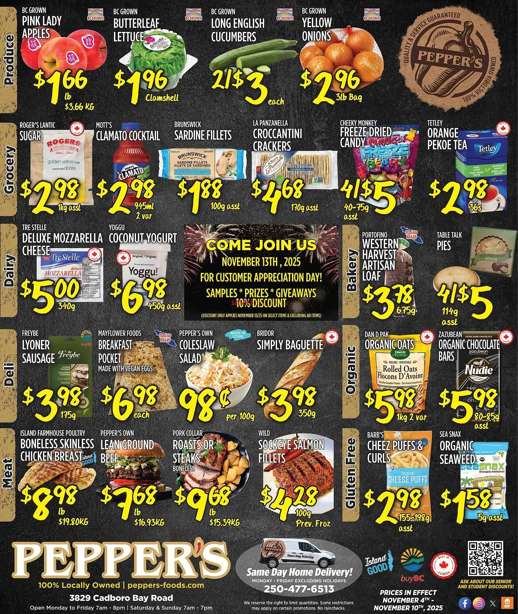 Pepper's Foods flyer from November 4 to November 10 2025 - flyer page 1