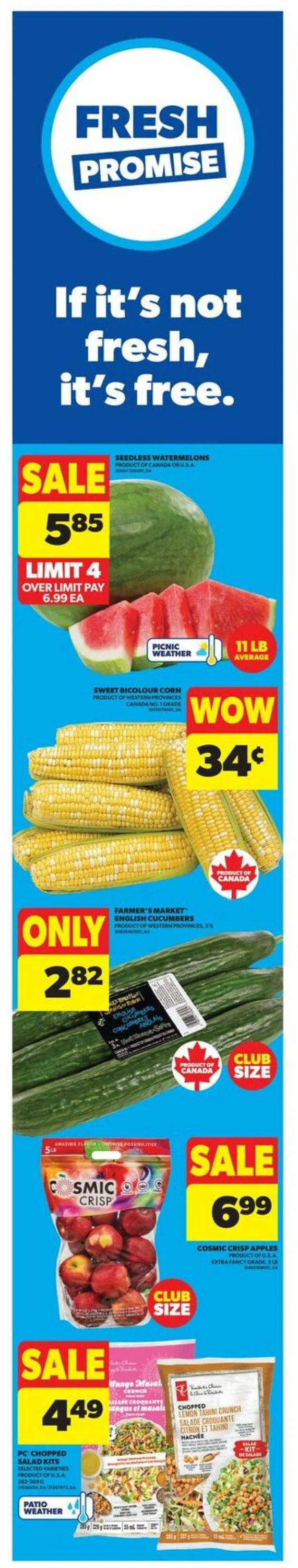 Real Canadian Superstore Current flyer from July 31 to August 6 2025 - flyer page 1