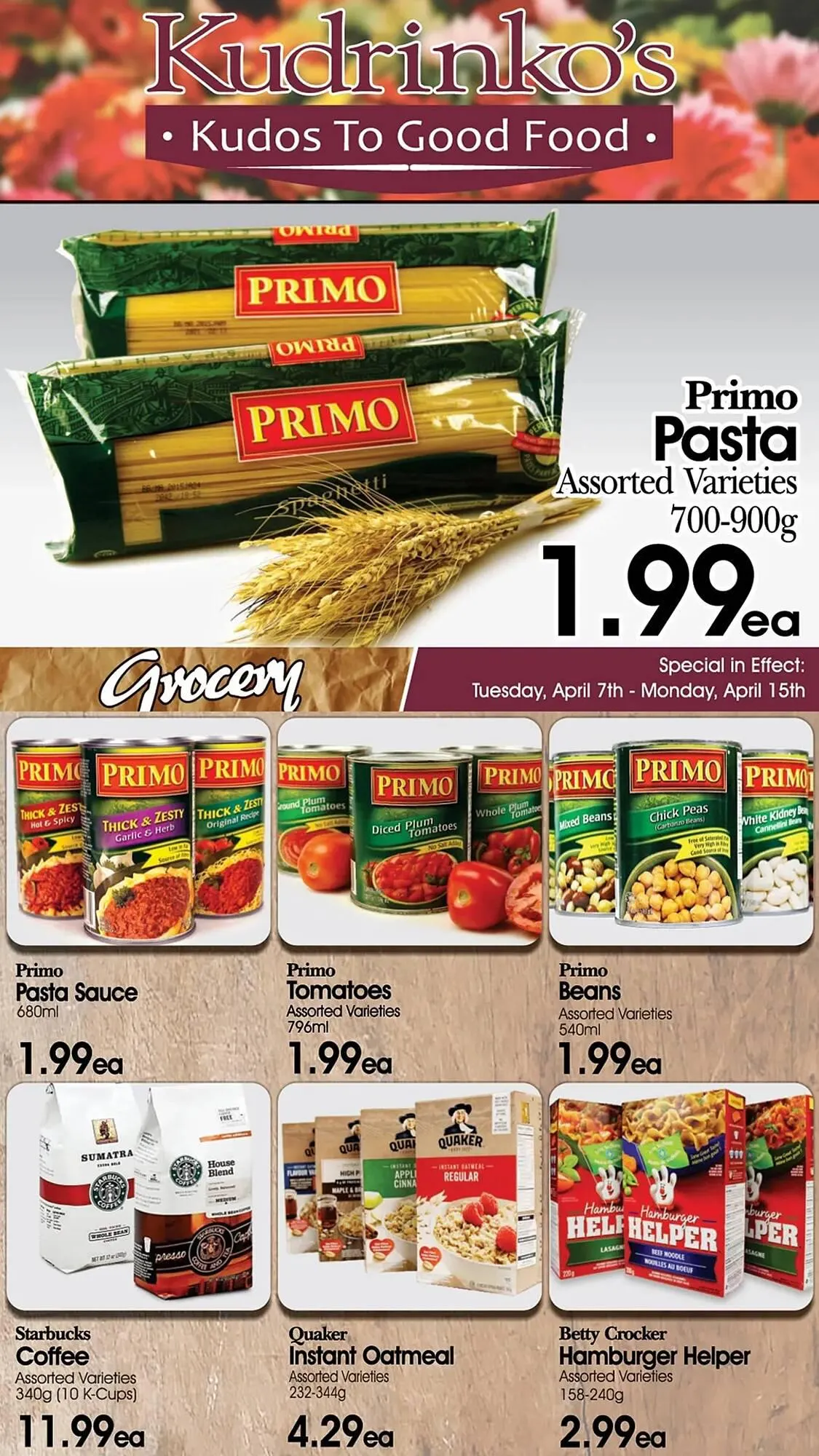 Kudrinko's flyer from April 2 to April 30 2024 - flyer page 