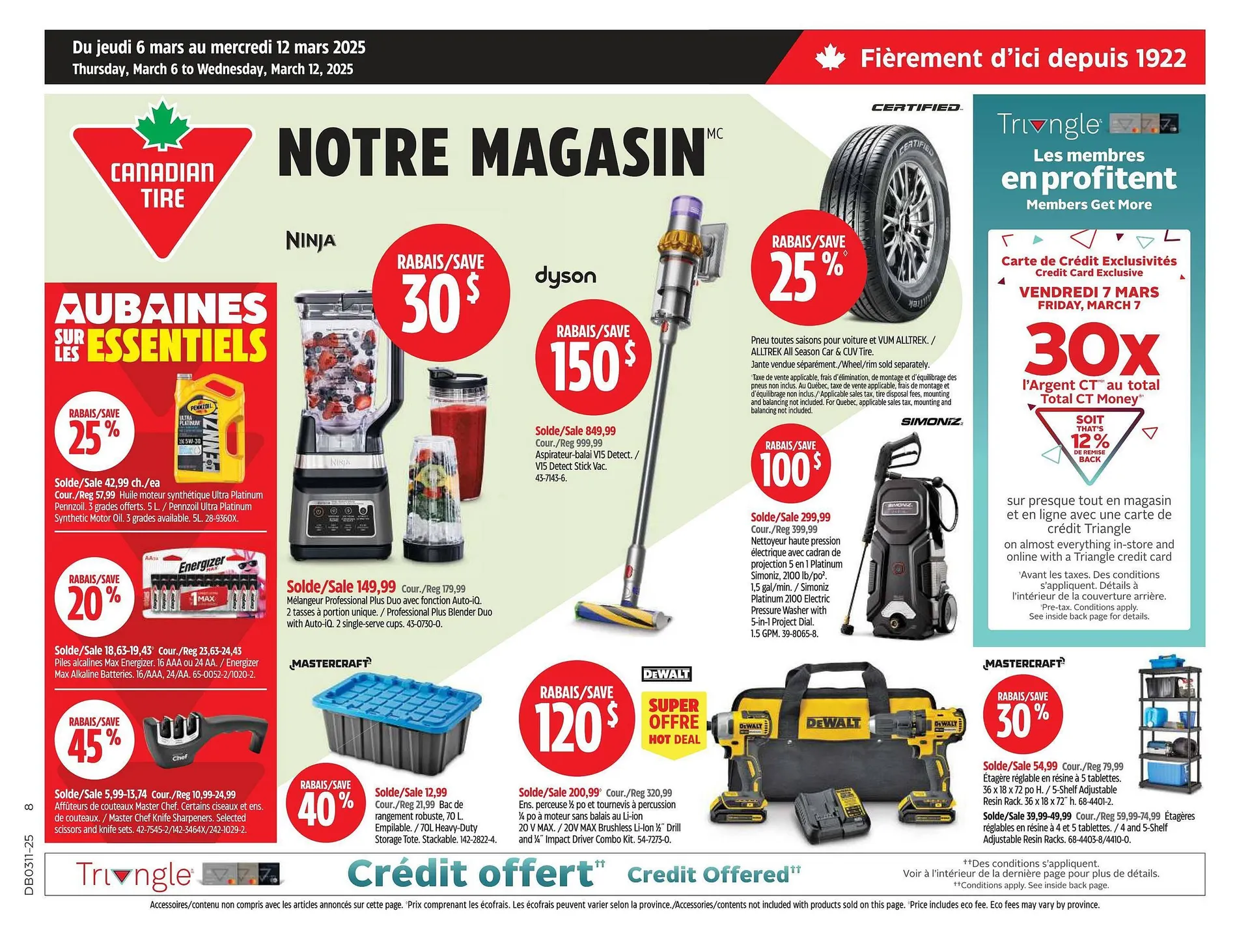 Canadian Tire flyer from March 6 to March 12 2025 - flyer page 1