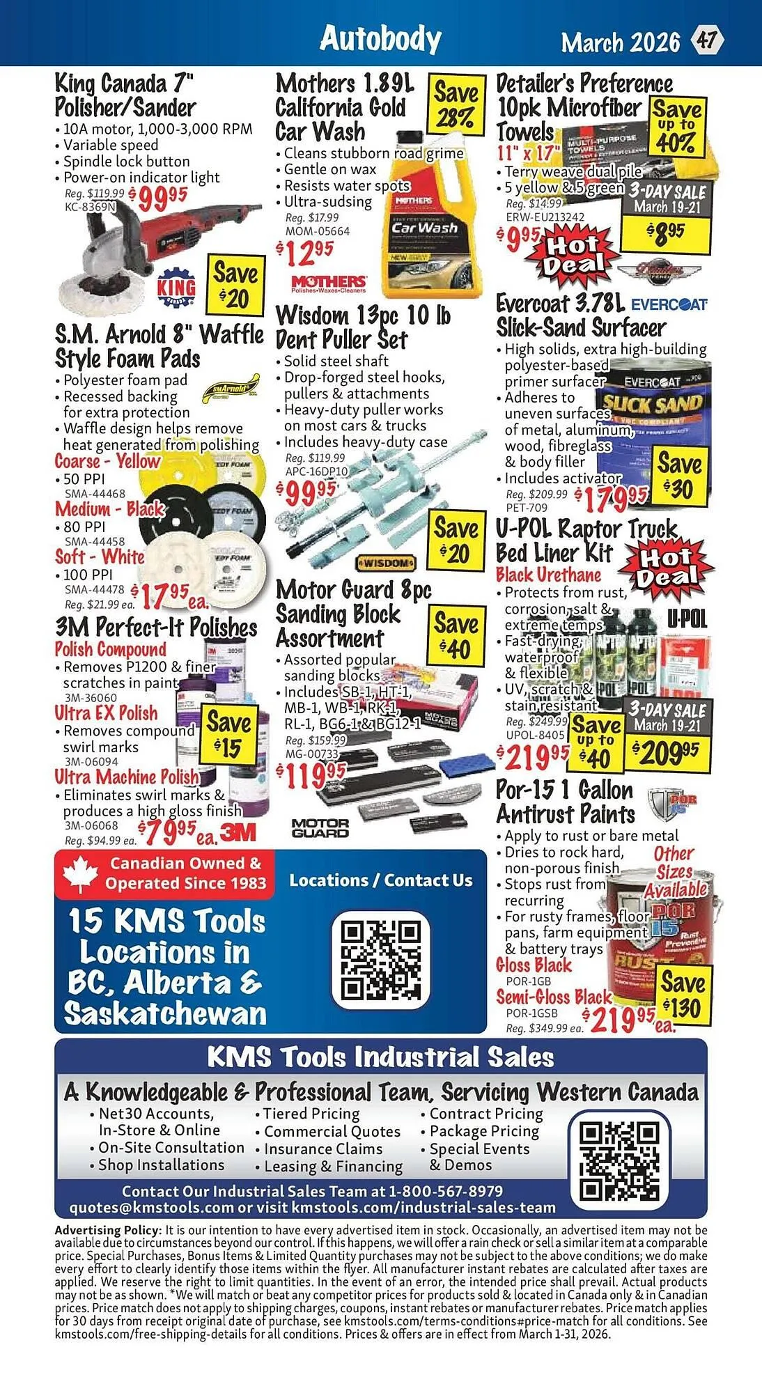KMS Tools flyer from March 2 to March 16 2026 - flyer page 47