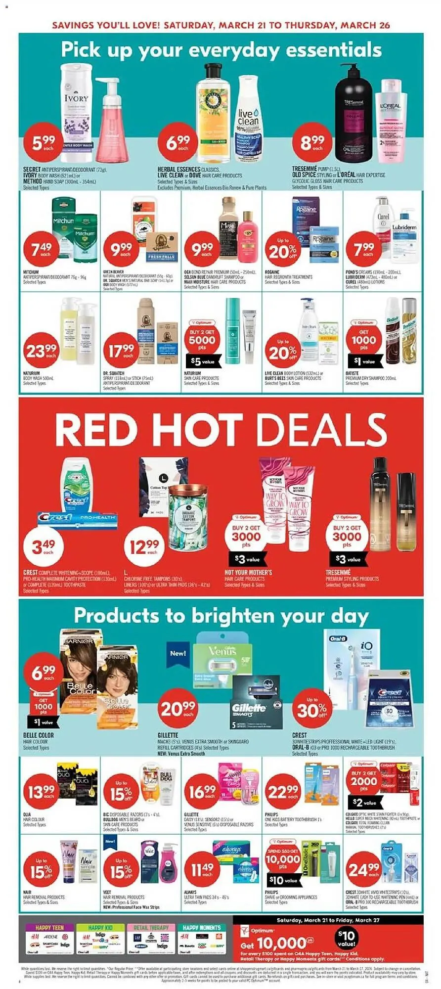 Shoppers Drug Mart flyer from March 21 to March 22 2026 - flyer page 10