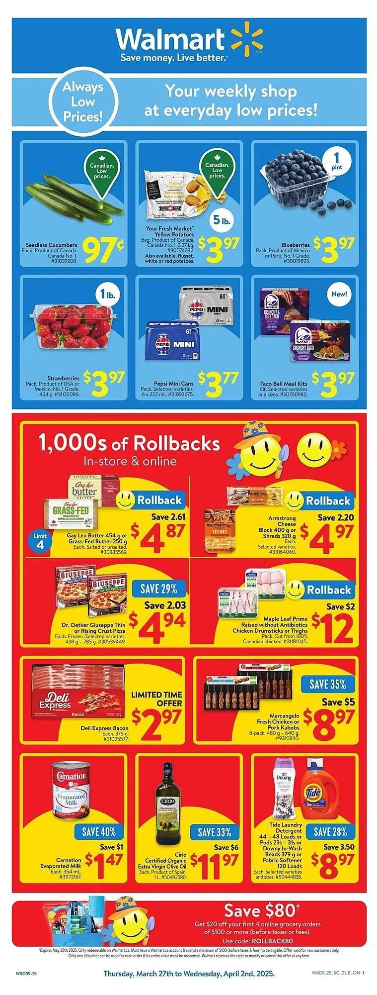Walmart flyer from March 26 to April 1 2025 - flyer page 1