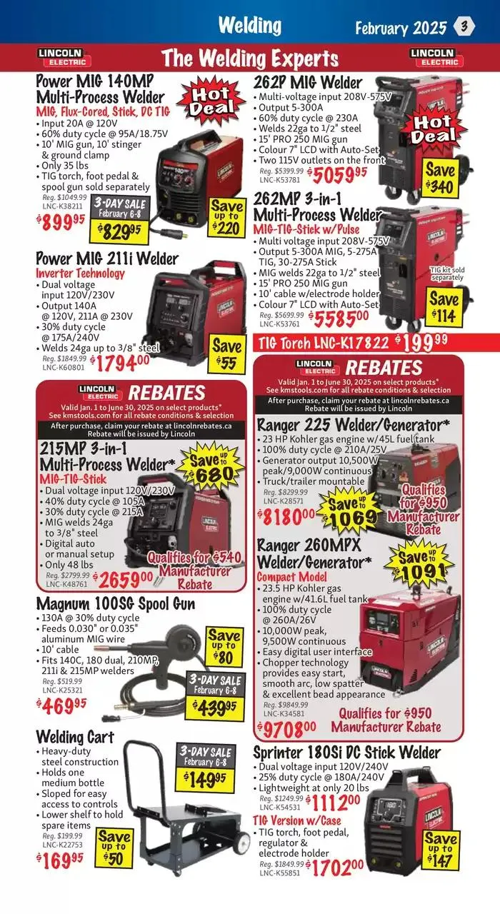 KMS Tools  from February 1 to February 15 2025 - flyer page 3
