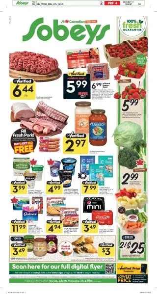Sobeys Flyer from July 2 to July 8 2026 - flyer page 1