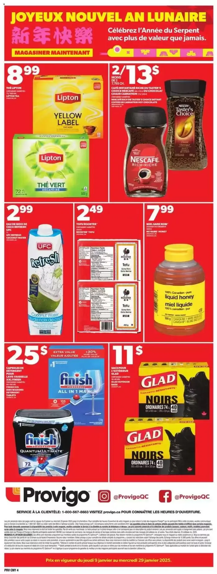 Current special promotions from January 9 to January 29 2025 - flyer page 4