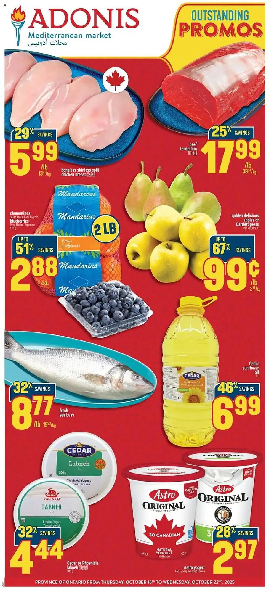 Marché Adonis flyer from October 16 to October 22 2025 - flyer page 1