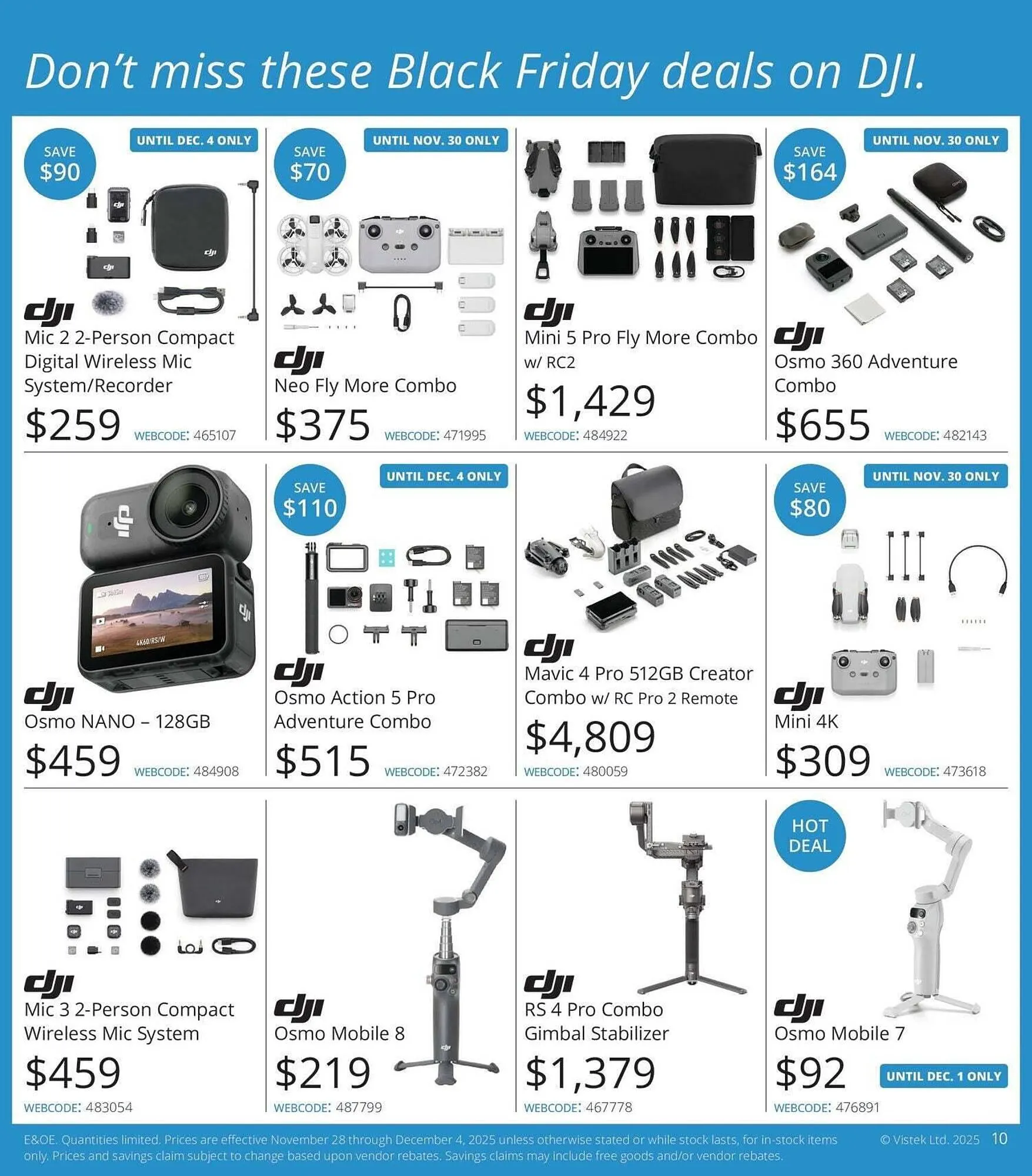 Vistek flyer from November 28 to December 5 2025 - flyer page 10