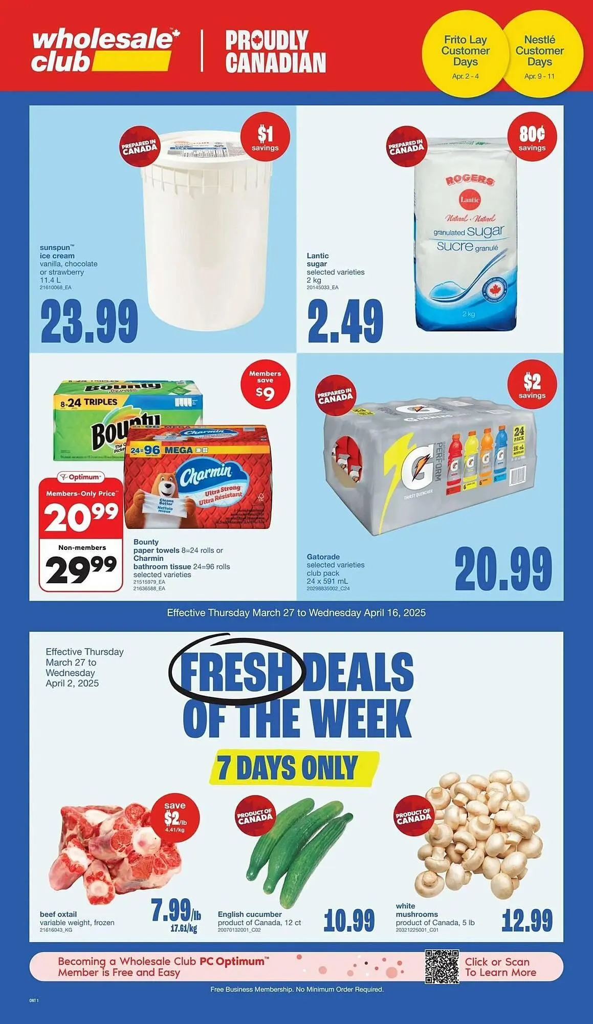 Wholesale Club flyer from April 10 to April 16 2025 - flyer page 1