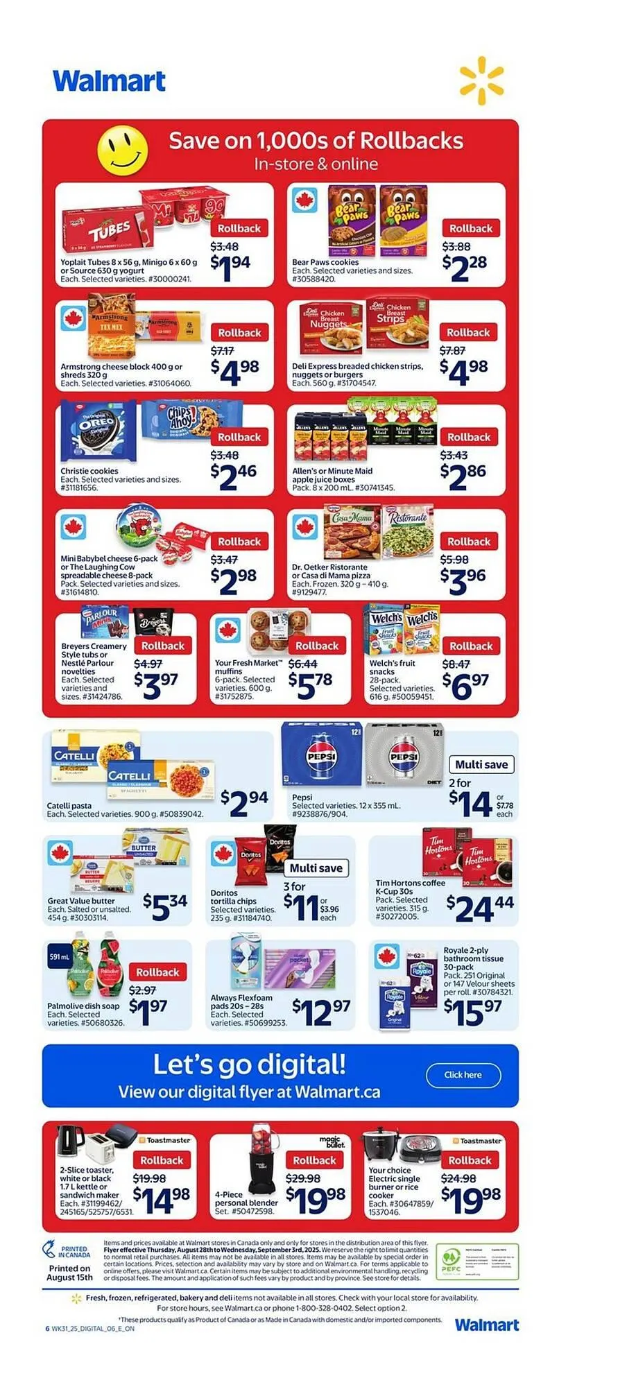 Walmart flyer from August 22 to August 28 2025 - flyer page 2