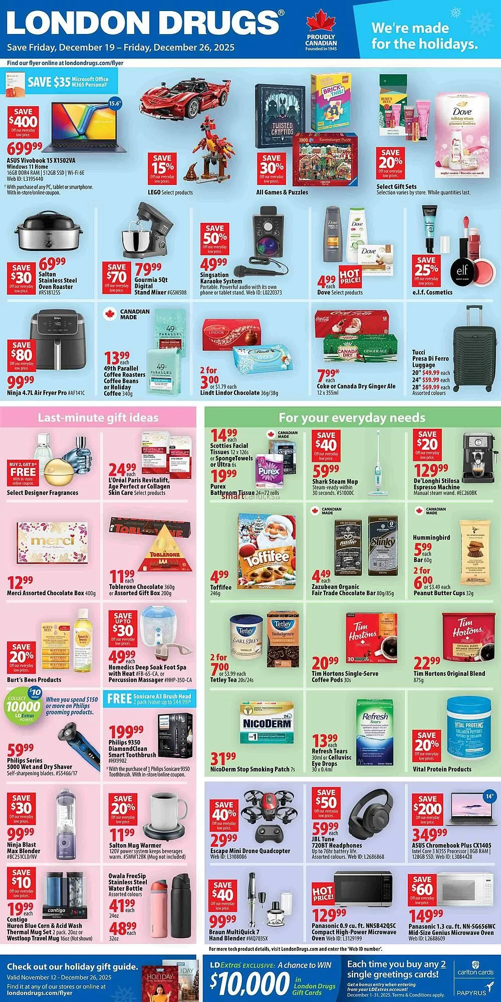 London Drugs flyer from December 19 to December 26 2025 - flyer page 1