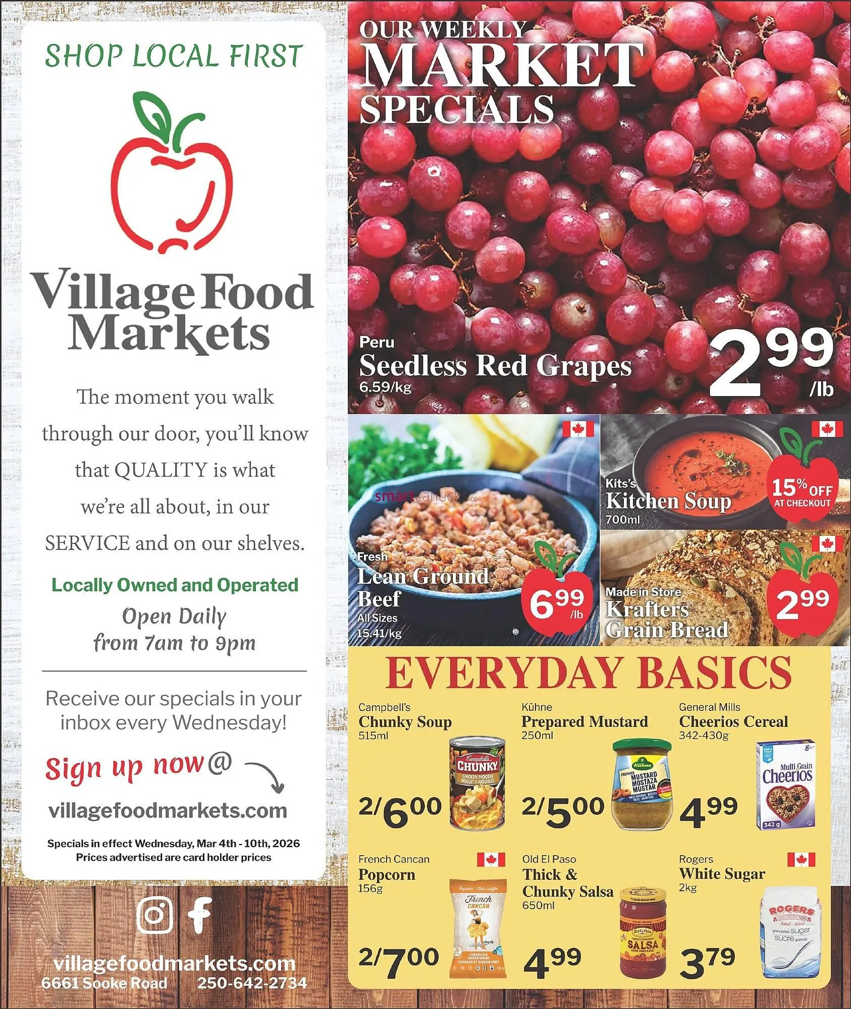 Village Food Markets flyer from March 4 to March 10 2026 - flyer page 1