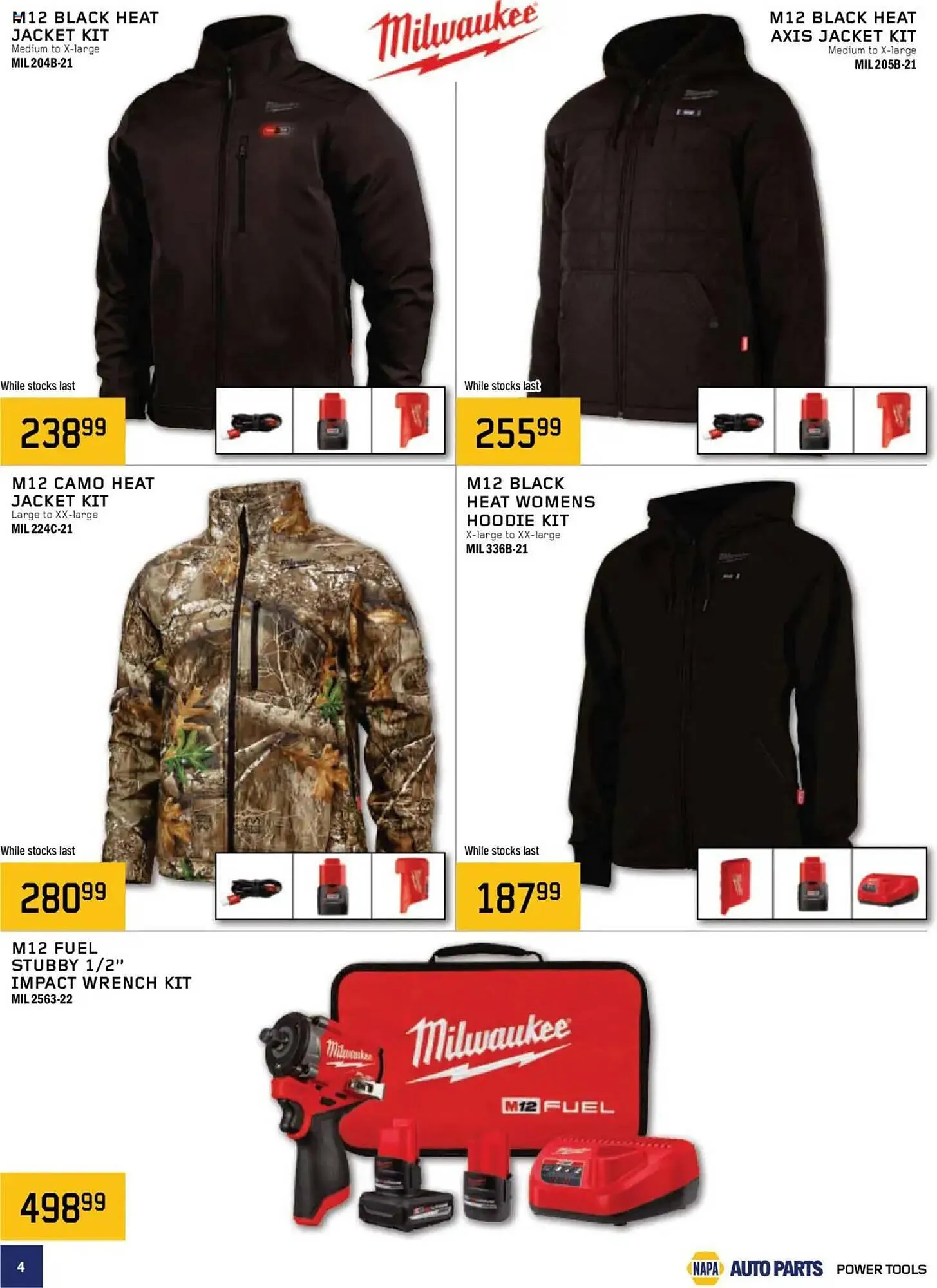 NAPA Auto Parts flyer from October 1 to January 1 2026 - flyer page 4