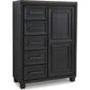 Foyland Door Chest - Black/Brown