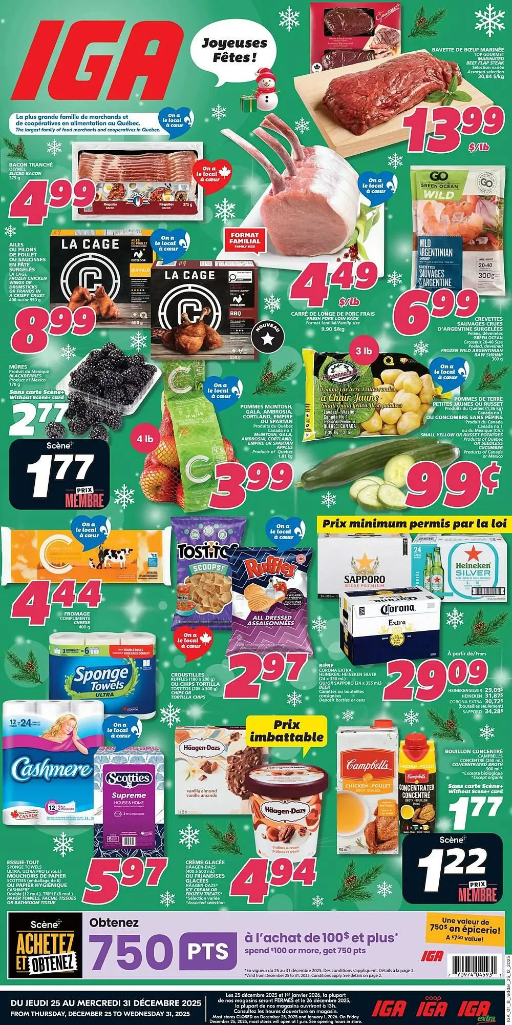 IGA flyer from December 25 to December 31 2025 - flyer page 1