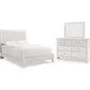 Paxberry 5 Piece Queen Panel Bedroom - Whitewash