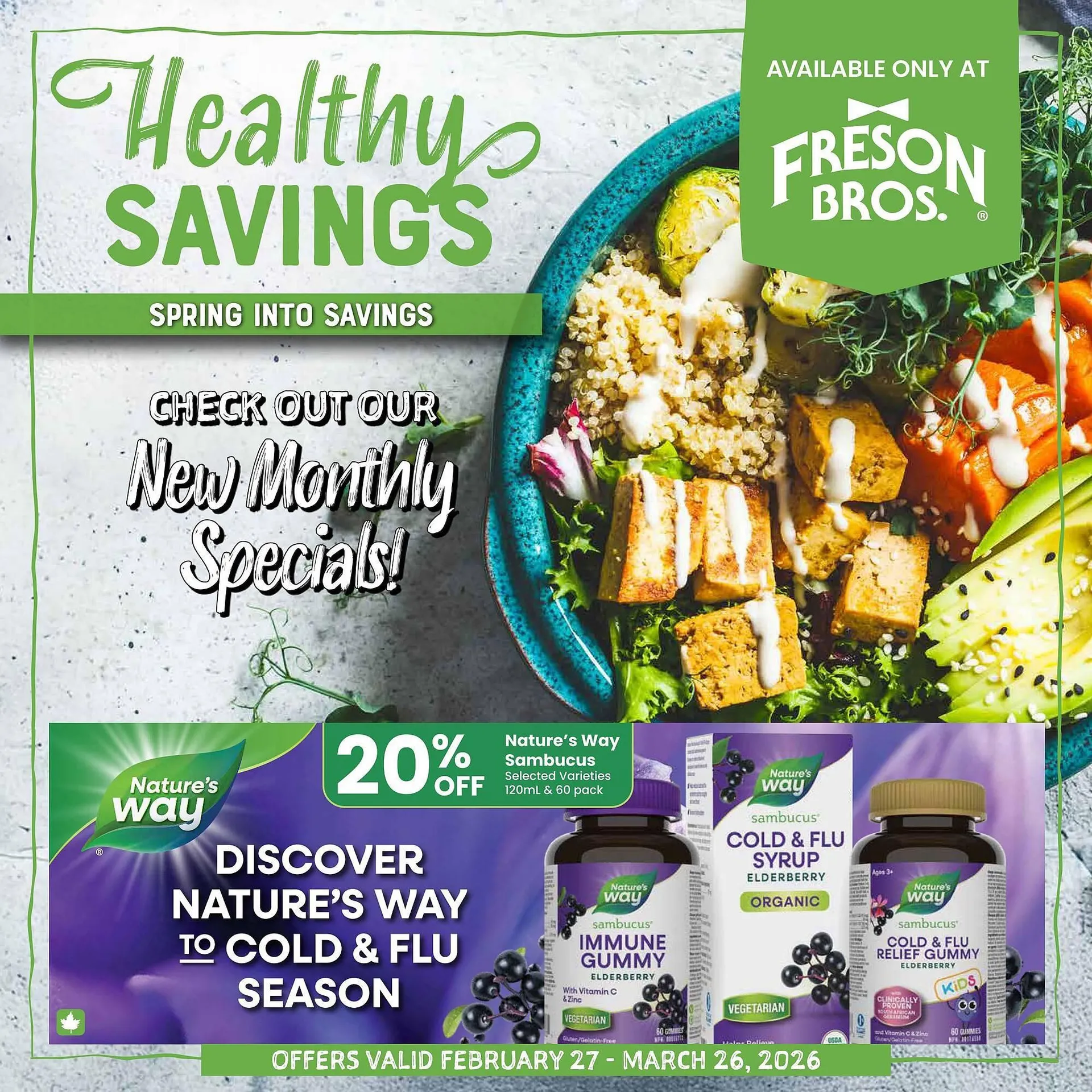 Freson Bros flyer from February 27 to March 26 2026 - flyer page 1