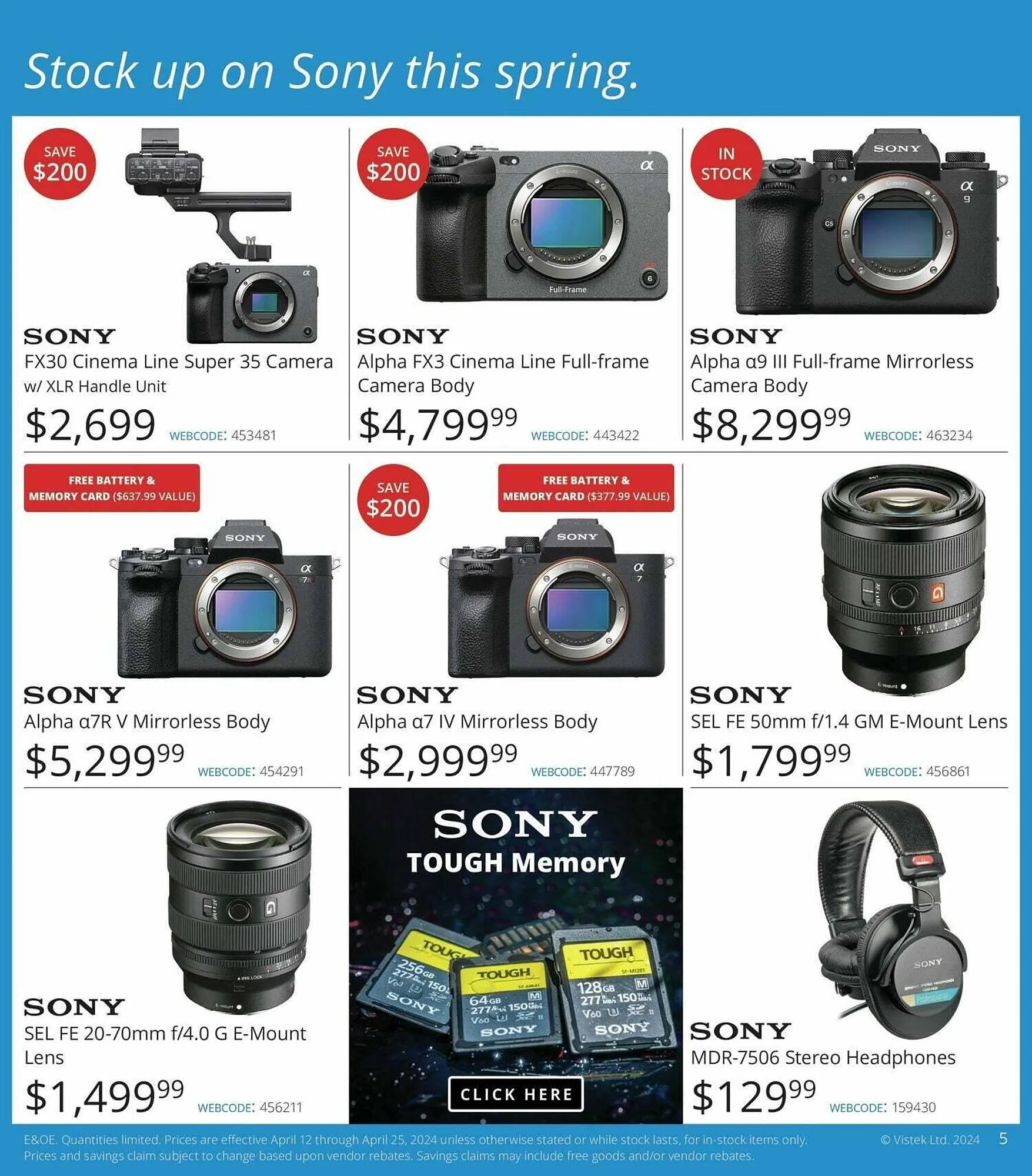 Vistek flyer from April 12 to April 19 2024 - flyer page 5