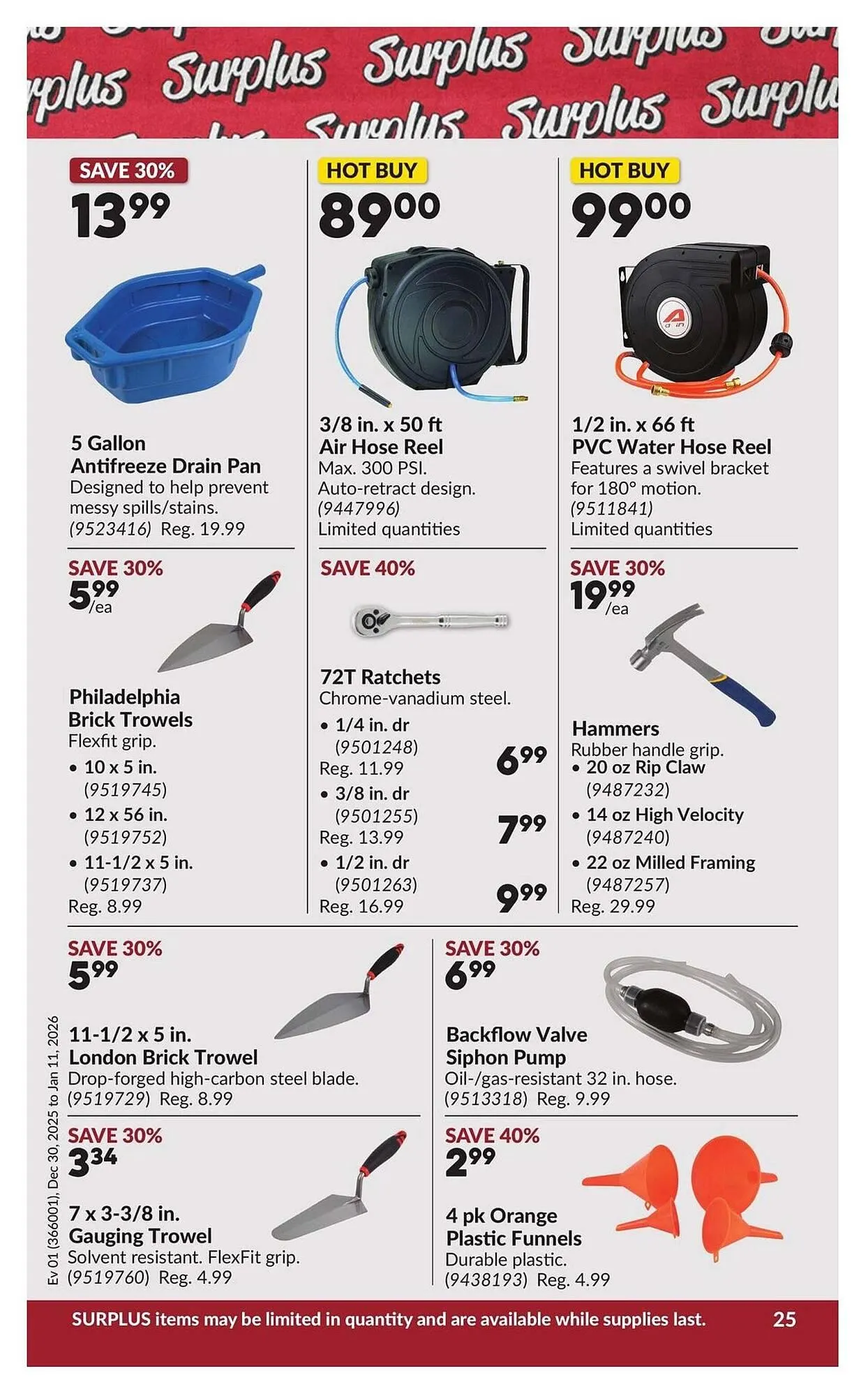 Princess Auto flyer from December 26 to January 2 2026 - flyer page 29