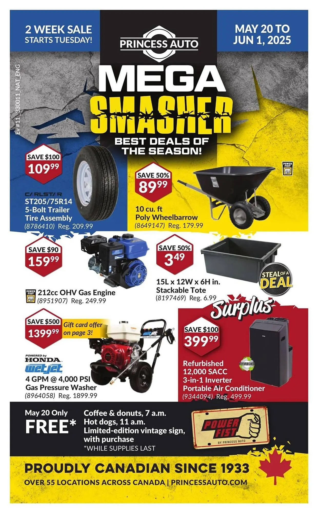 Princess Auto flyer from May 20 to June 1 2025 - flyer page 1