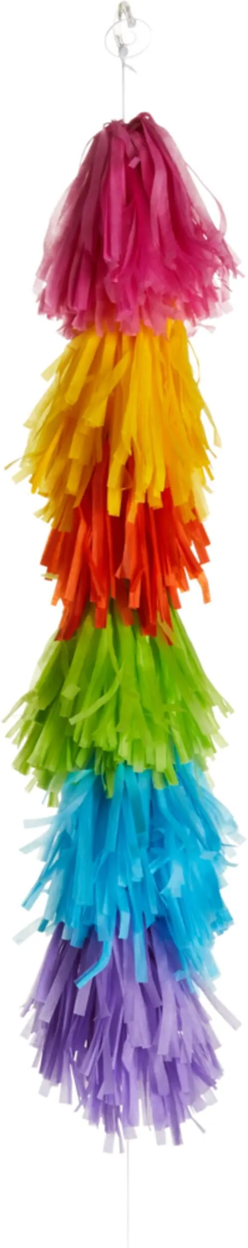 Tassel Fringe Balloon Weight Tail Accessory, Multi-Coloured, 6-ft, for Birthday Party