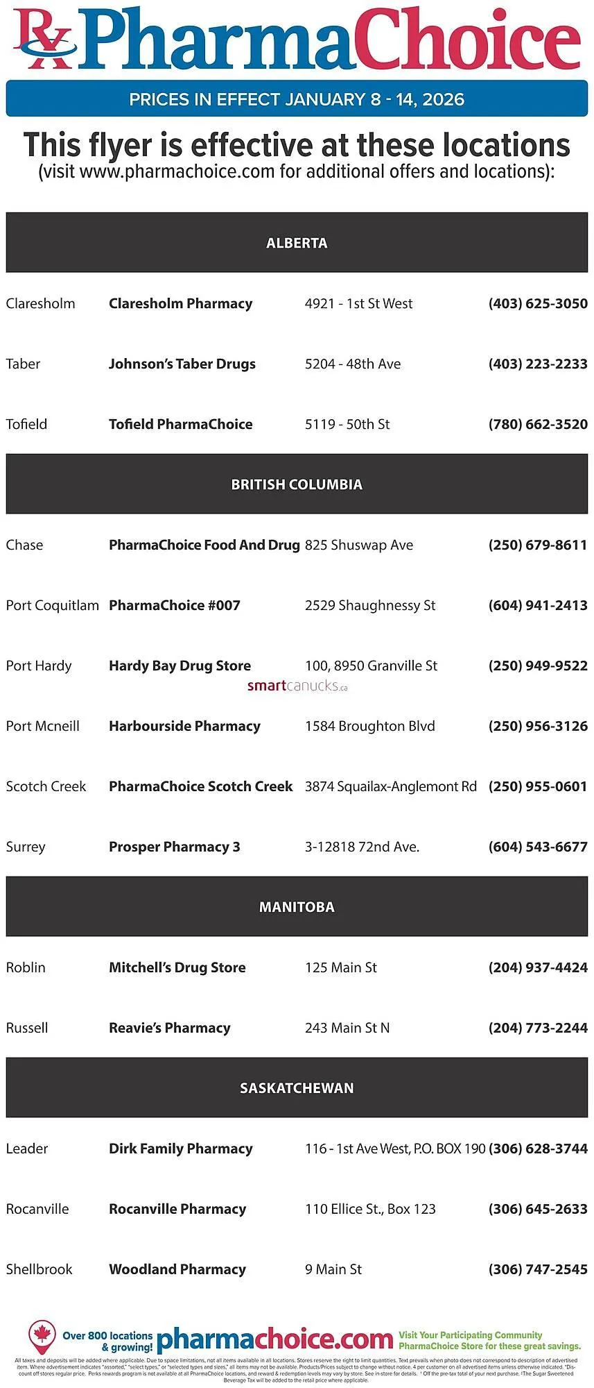 PharmaChoice flyer from January 8 to January 14 2026 - flyer page 9