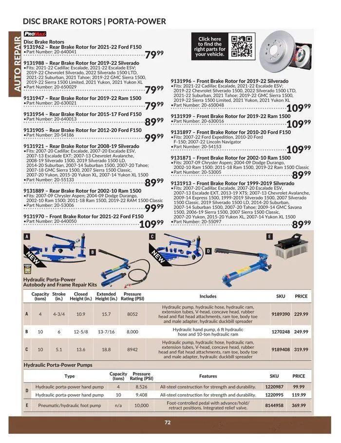 Auto Repair Catalogue from April 23 to April 22 2025 - flyer page 72
