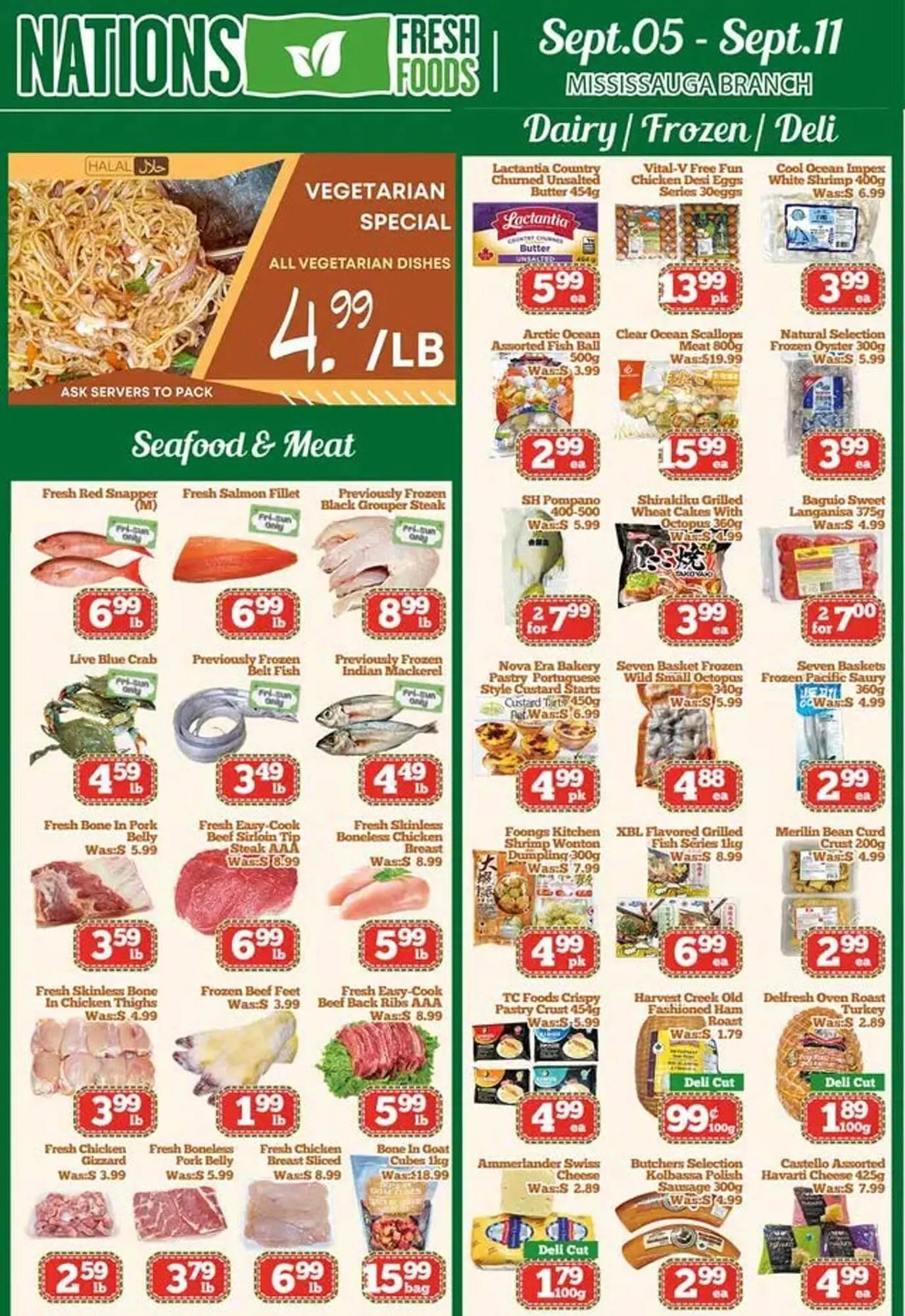 Nations Fresh Foods flyer from September 5 to September 11 2025 - flyer page 1
