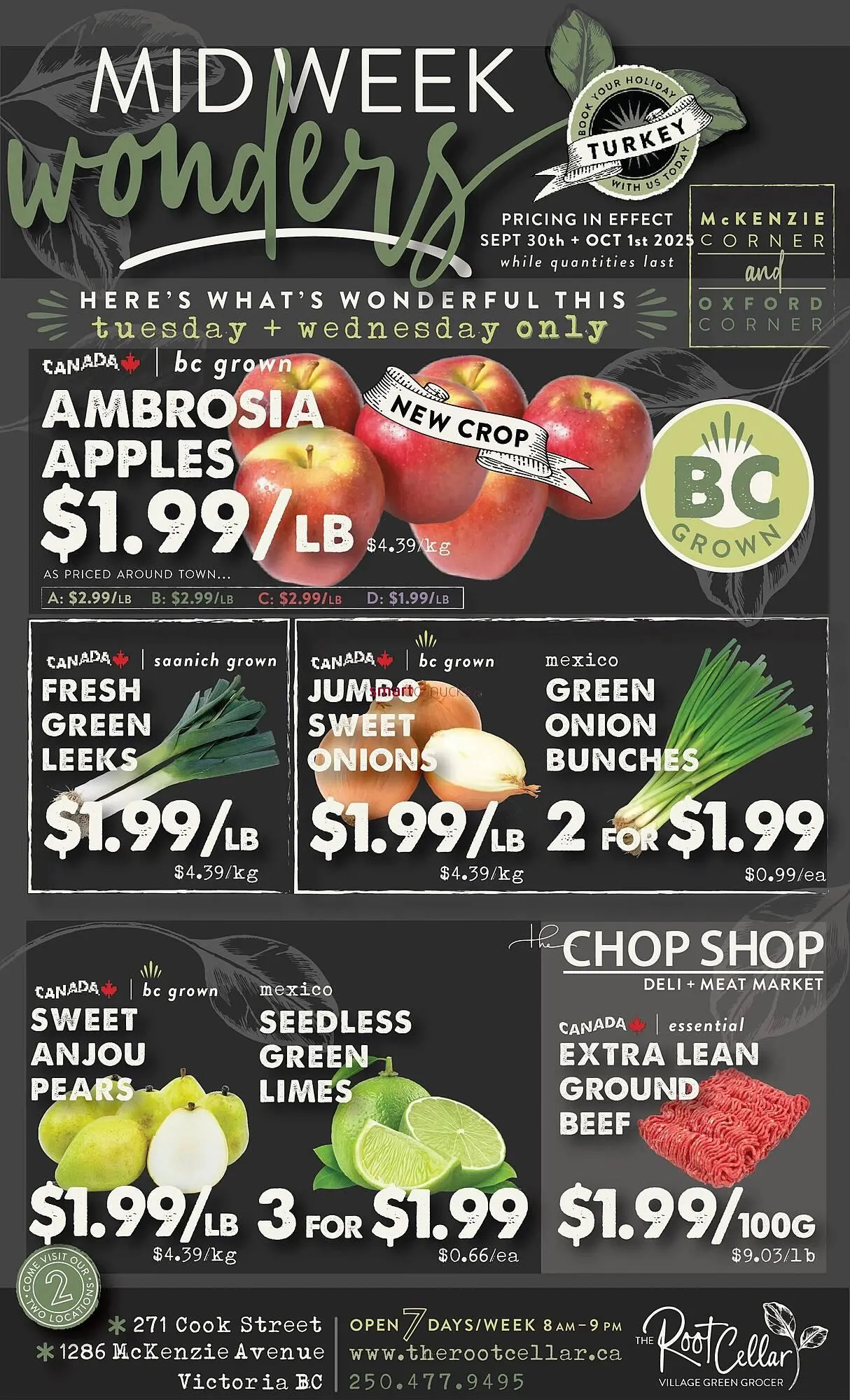 The Root Cellar flyer from October 2 to October 8 2025 - flyer page 1